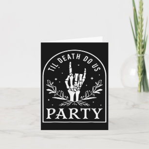 Carte Jusqu'à la mort Fêtons-nous Rétro Halloween Bychel