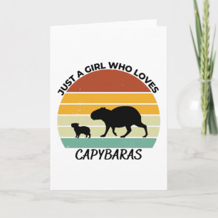 Carte Just a girl who loves capybaras