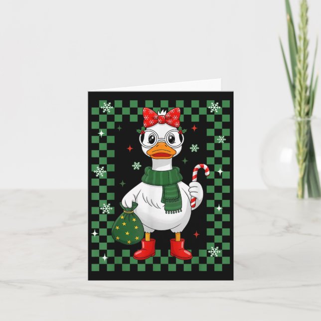 Carte Just A Jolly Goose Christmas Silly Goose Funny Xma (Devant)