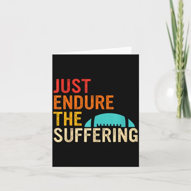 Carte Just Endure The Suffering Retro Vintage  (Devant)