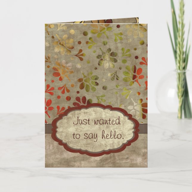 Carte Just to Say Hello (Devant)