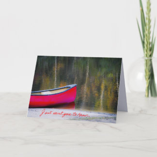 Carte Just Want You To Know