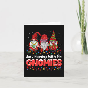 Carte Juste à traîner avec mes gnomes Pyjama Gnome migno