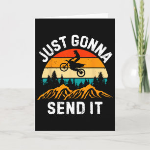 Carte Juste Aller Envoyer Motocross Dirt Bike Dirt Biker