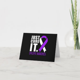Carte Juste Cure It Epilepsy Awareness Ribbon