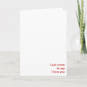 Carte juste dire que je t'aime
