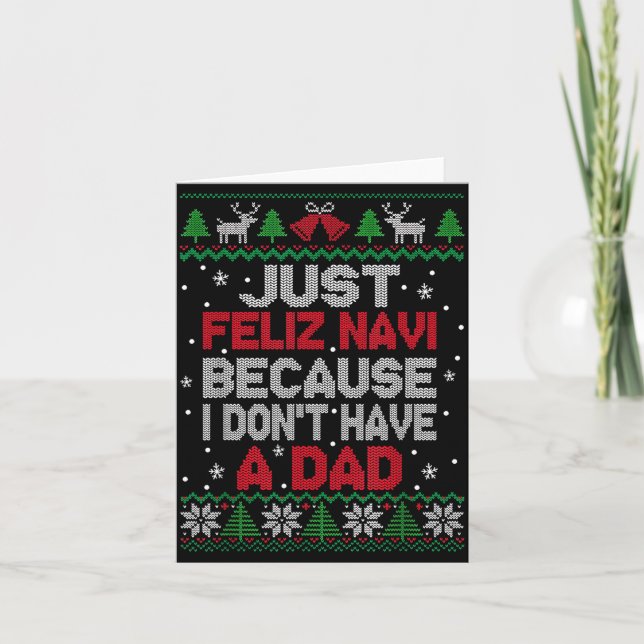 Carte Juste Feliz Navi Parce Que Je N'ai Pas De Papa Ugl (Devant)