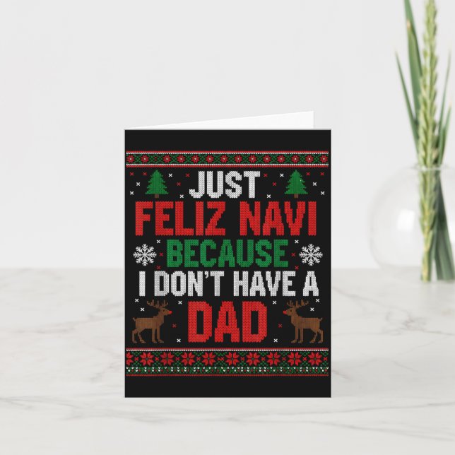 Carte Juste Feliz Navi Parce Que Je N'Ai Pas De Papa Ugl (Devant)