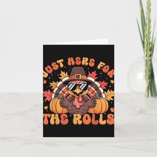 Carte Juste Ici Pour Les Rolls Thanksgiving Dinner Boy G (Devant)