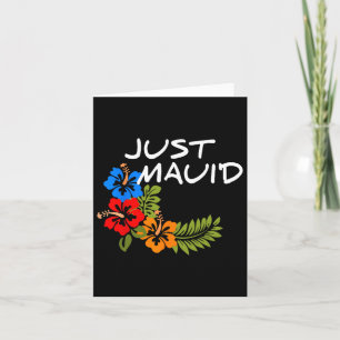 Carte Juste Maui'd Vintage Hawaiian Lune de miel cadeaux
