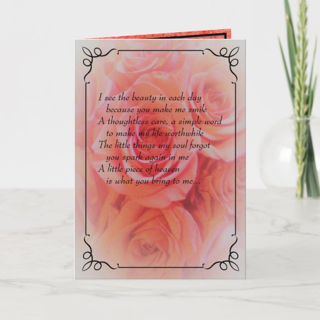 Carte Juste parce que, en pensant à vous, souriez aujour (Devant)