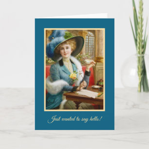 Carte Juste pour dire bonjour !