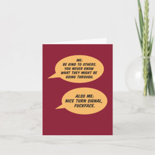 Carte Juste pour le plaisir : Être gentil envers les aut