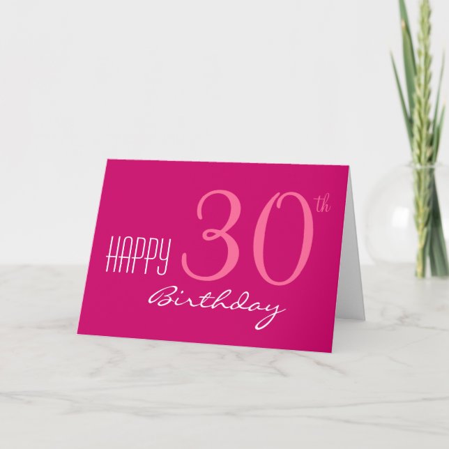 Carte Juste pour ses 30 ans (Devant)