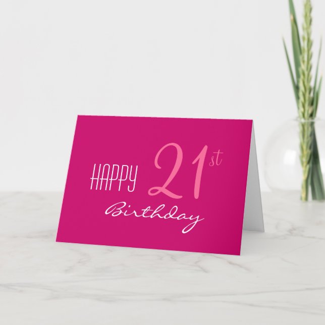 Carte Juste pour son 21e anniversaire (Devant)