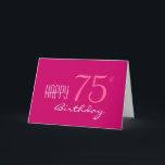 Carte Juste pour son 75e anniversaire<br><div class="desc">Oh,  75 ! Oh,  juste pour elle ! Pour voir plus de cartes de 75e anniversaire,  cliquez sur le lien de la Boutique ci-dessous.</div>