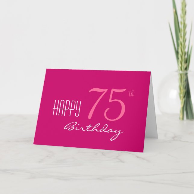 Carte Juste pour son 75e anniversaire (Devant)