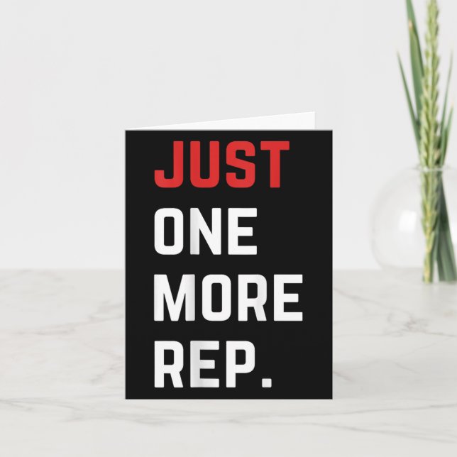 Carte Juste un autre rep Motivational Gym  (Devant)