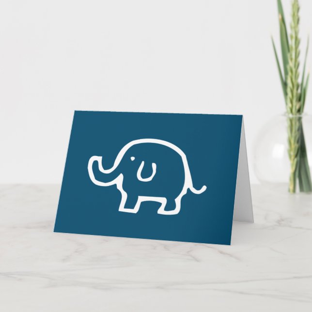 Carte Juste un éléphant blanc (Devant)