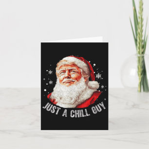 Carte Juste un enfant Noël drôle Père Noël Trump Noël
