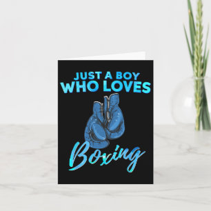 Carte Juste Un Garçon Qui Aime Boxer Boxing Don Pour Gar