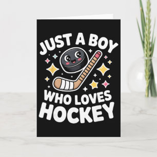 Carte Juste un garçon qui aime les enfants de hockey Mig