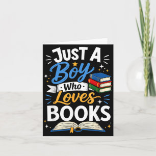 Carte Juste un garçon qui aime les livres Club de lectur