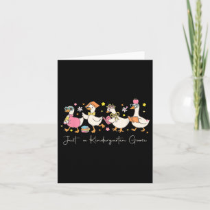 Carte Juste Un Jardin D'Enfants Goose Retour À L'École P