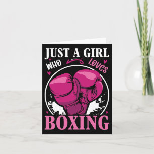 Carte Juste Une Fille Qui Aime Boxer Fitness Combattre S
