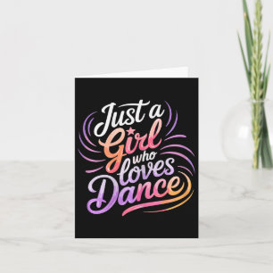 Carte Juste Une Fille Qui Aime Danser Danser