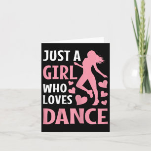 Carte Juste Une Fille Qui Aime Danser Mignonne Amant Dan