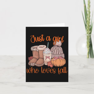 Carte Juste une fille qui aime la coquette de la citroui