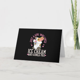 Carte Juste Une Fille Qui Aime La Crème De Glace Et Les