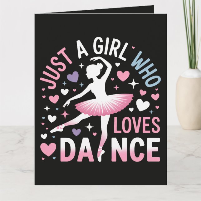 Carte Juste une fille qui aime la danse (Devant)