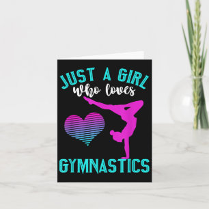 Carte Juste Une Fille Qui Aime La Gymnastique Drôle Gymn