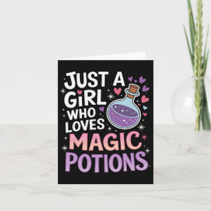 Carte Juste Une Fille Qui Aime La Potion Magique Drôle H