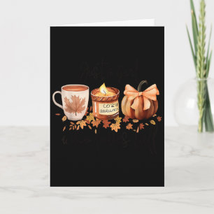 Carte Juste Une Fille Qui Aime L'automne Citrouille Cosy