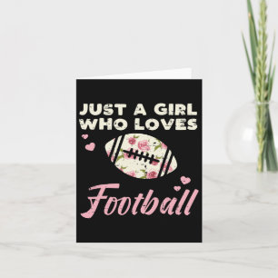 Carte Juste Une Fille Qui Aime Le Football Américain Fle