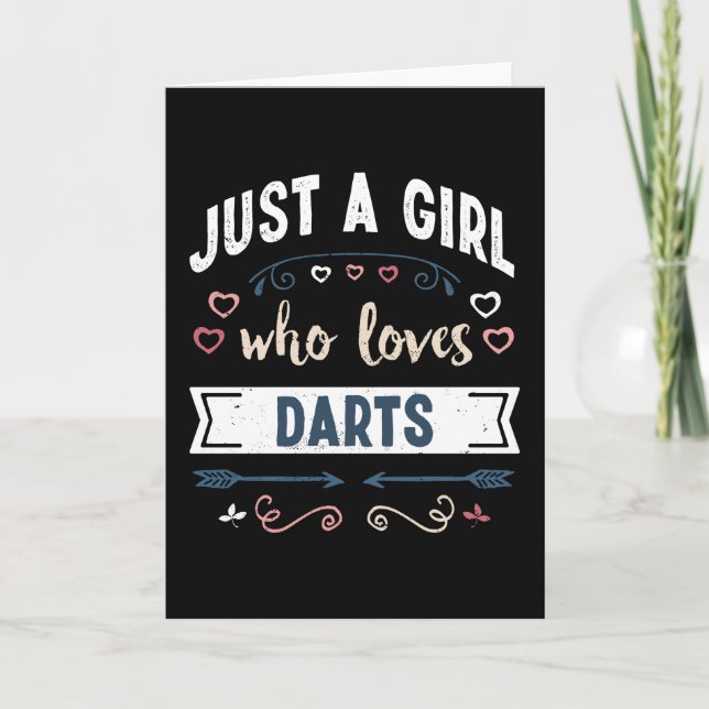 Carte Juste une fille qui aime les cadeaux drôles de flé (Devant)