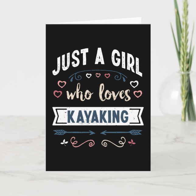 Carte Juste une fille qui aime les cadeaux drôles de kay (Devant)