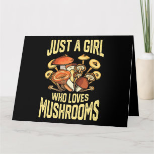 Carte Juste Une Fille Qui Aime Les Champignons Vêtements