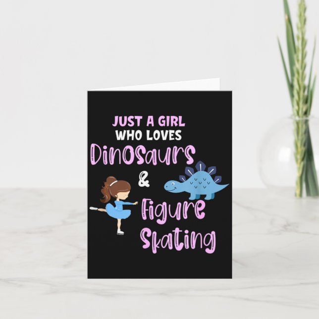 Carte Juste Une Fille Qui Aime Les Dinosaures Et Le Pati (Devant)