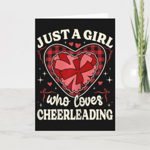 Carte Juste une fille qui aime les filles de cheerleadin