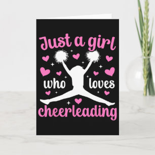 Carte Juste une fille qui aime l'esprit de cheerleading