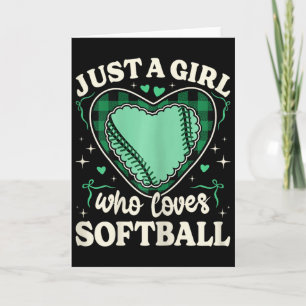 Carte Juste Une Fille Qui Aime Softll Adolescente Enfant