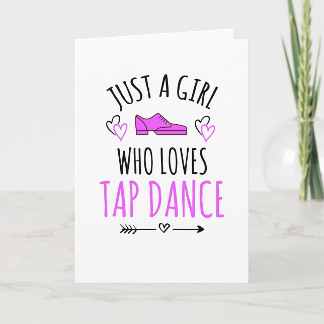 Carte Juste Une Fille Qui Aime Tap Dance Cadeaux Tap Dan (Devant)