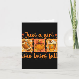 Carte Juste Une Fille Qui Aime Tomber Citrouille Cosy Ho