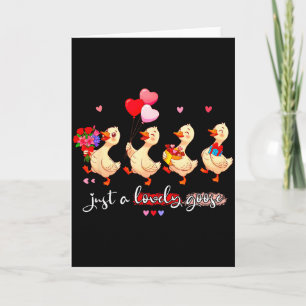 Carte Juste une oie adorable et drôle Squad Valent