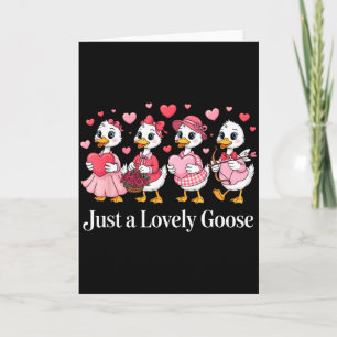 Carte Juste une oie adorable Oie drôle mignonne Saint Va