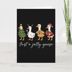 Carte Juste une oie joyeuse et mignonne drôle de Goosema